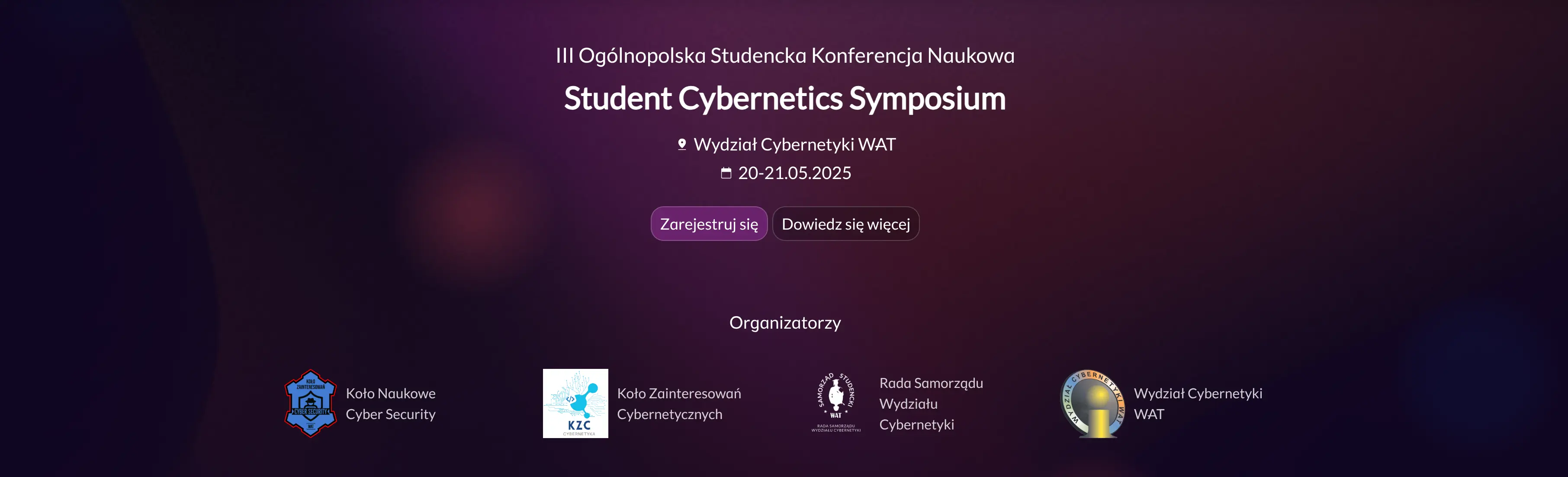 Zaproszenie na Trzecią Ogólnopolską Konferencję Student Cybernetics Symposium - obrazek